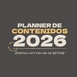 Plantilla de planner de contenidos de Brain Master