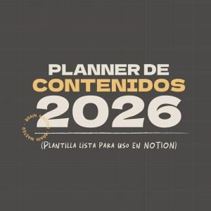 Plantilla de planner de contenidos de Brain Master
